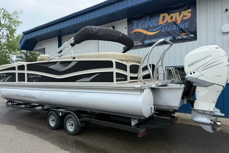 Slide: The Image of 2016 Premier 270 Intrigue RF pontoon boat with Mercury engine at Lake Days Marine. - 5