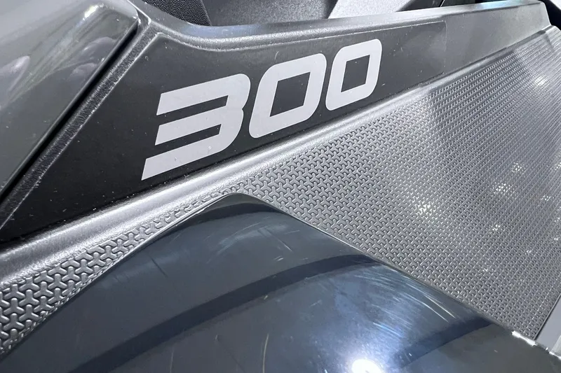 Slide: The Image of 2026 Sea-Doo GTX 300 close-up, showcasing sleek design and textured surface. - 20