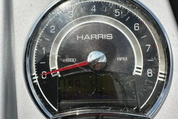 Slide: The Image of Tachometer of 2020 Harris Solstice 230 SL showing RPM gauge. - 5