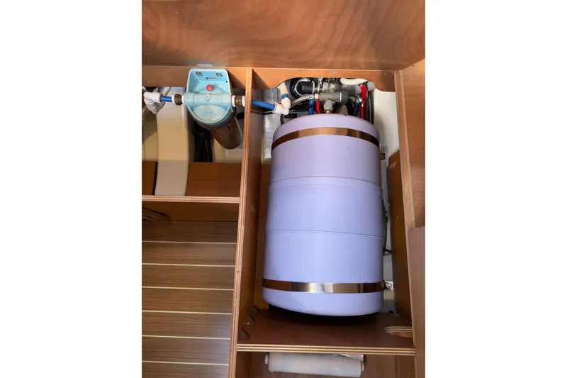 Slide: The Image of Water system components inside a 2016 Jeanneau Sun Odyssey 439 yacht. - 73