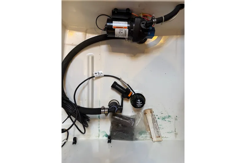 Slide: The Image of Bilge pump system in 2016 Jeanneau Sun Odyssey 439 sailboat. - 79