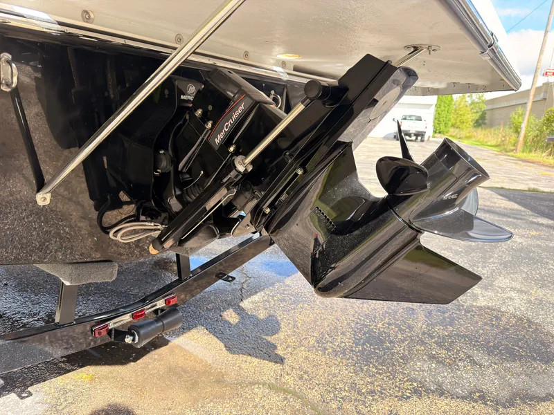 Slide: The Image of Close-up of a boat propeller and drive system on a trailer. - 7