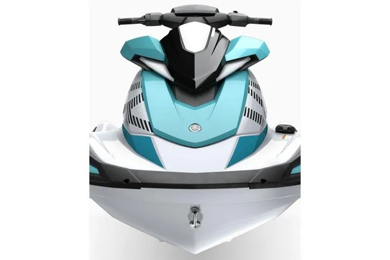 Slide: The Image of Manufacturer Provided Image: 2026 Yamaha WaveRunner VX, front view, sleek turquoise and white design. - 6