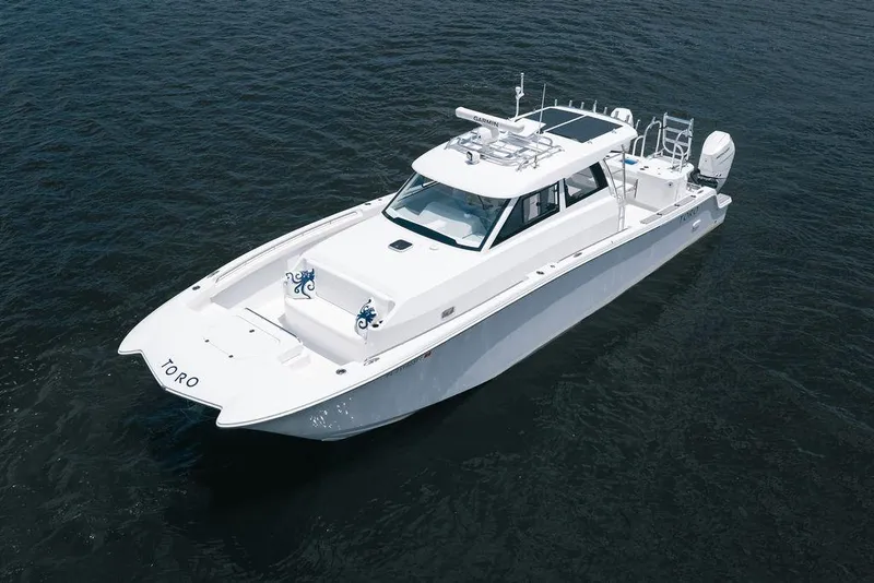 The Image of 2026 Toro Yachts Toro 42 luxury yacht on open water, showcasing sleek design and modern features. - 0