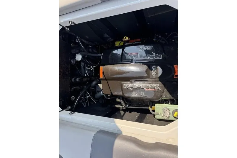 Slide: The Image of 2020 Moomba Max engine compartment featuring Raptor motor. - 7