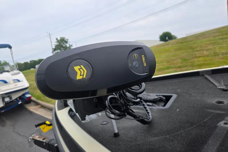 Slide: The Image of 2016 Ranger Z521 Comanche with Ultrex trolling motor on a trailer. - 6