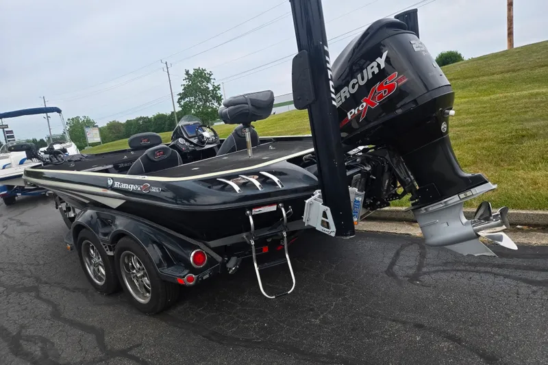 Slide: The Image of 2016 Ranger Z521 Comanche boat with Mercury Pro XS engine on a trailer. - 3