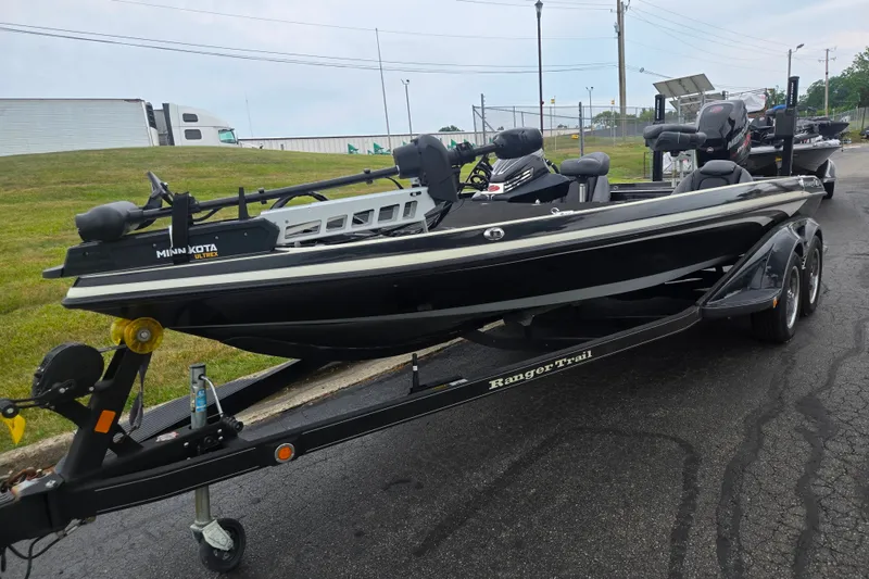 Slide: The Image of 2016 Ranger Z521 Comanche boat on trailer with Minn Kota Ultrex motor. - 5