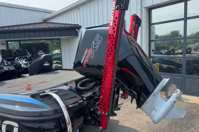 Slide: The Image of 2022 Nitro Z20 boat with Mercury Pro XS engine and Raptor power poles. - 5