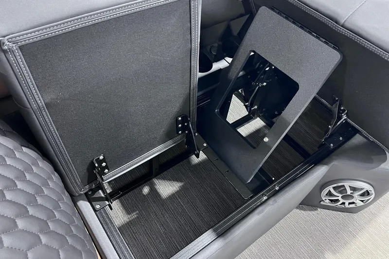 Slide: The Image of 2026 Sylvan L3 LZ DH interior storage compartment with speaker detail. - 26