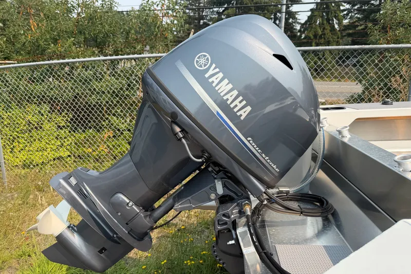 Slide: The Image of 2025 Stabicraft 1450 Explorer with Yamaha four-stroke outboard motor. - 7