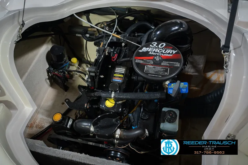 Slide: The Image of Engine compartment of a 2006 Starcraft C-Star 1700 I/O F&S with Mercury MerCruiser 3.0 motor. - 49