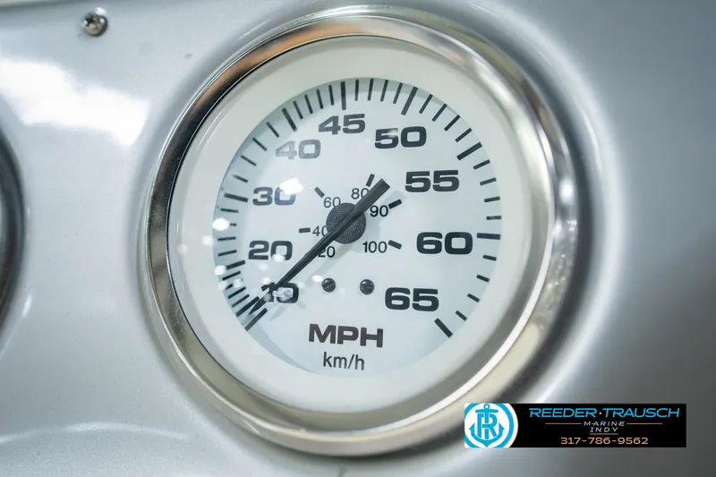 Slide: The Image of Close-up of a speedometer in a 2006 Starcraft C-Star 1700 I/O F&S boat. - 37