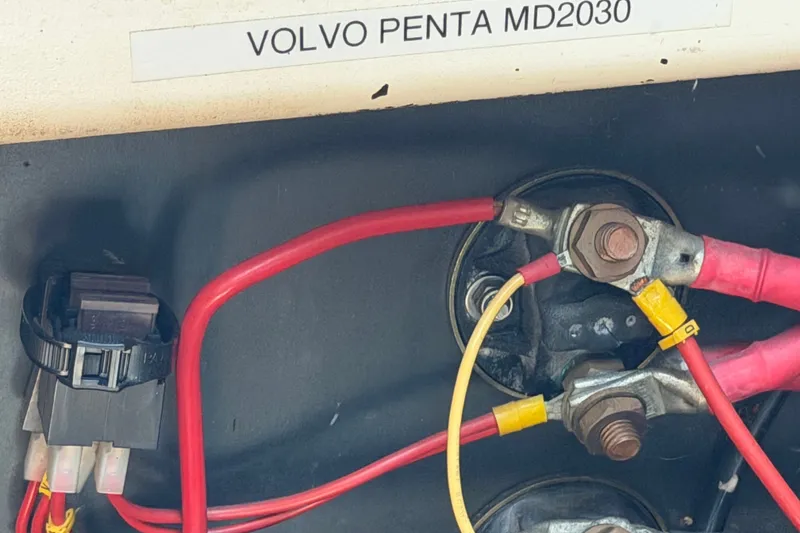 Slide: The Image of Volvo Penta MD2030 engine wiring in 2003 Jeanneau Sun Fast 37 sailboat. - 38