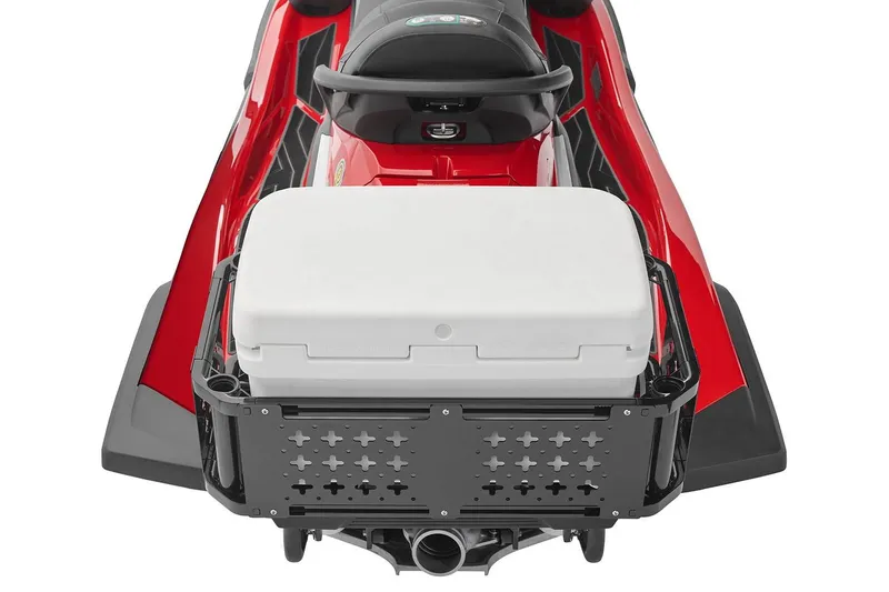 Slide: The Image of Manufacturer Provided Image: 2026 Yamaha WaveRunner FX Cruiser HO with rear storage rack and cooler. - 9