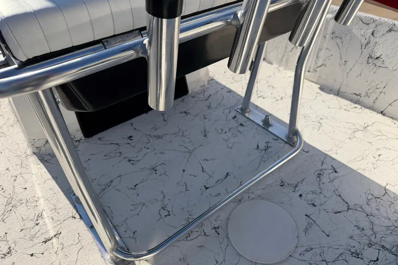 Slide: The Image of Stainless steel rod holders on Skuta 21 Tournament V boat, 2026 model. - 62
