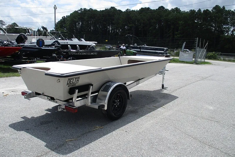 Slide: The Image of 2027 Delta Boatworks DELTA D1550 on trailer in outdoor lot. - 7