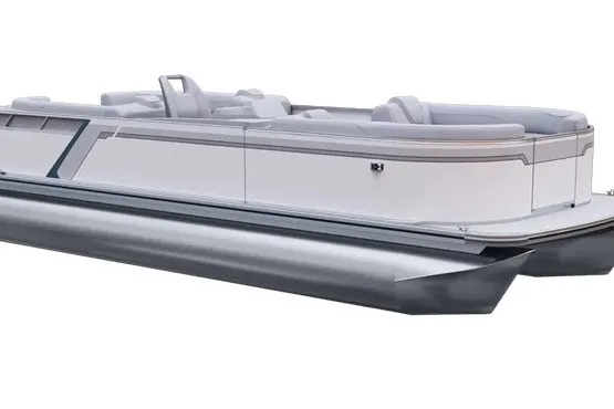 The Image of 2027 Avalon Venture Quad Lounge 21' pontoon boat, sleek design, spacious seating. - 0