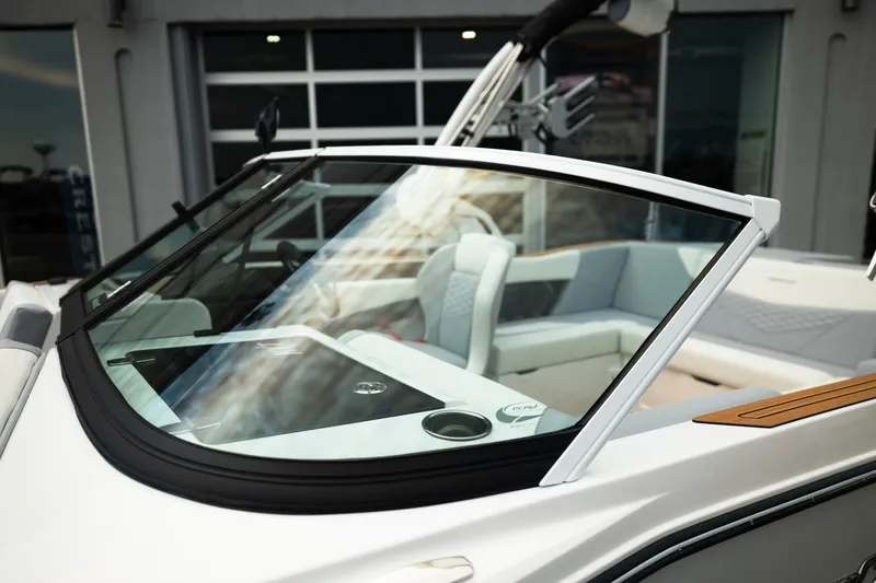 Slide: The Image of 2027 MasterCraft NXT20 boat interior with sleek design and modern features. - 17