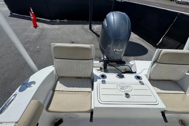 Slide: The Image of 2016 Sea Fox 206 Commander boat with Yamaha 150 engine, rear seating view. - 44