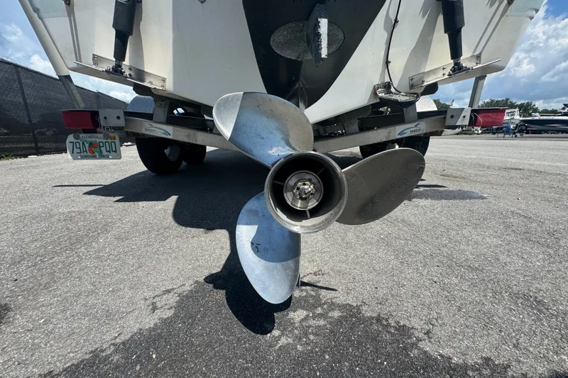 Slide: The Image of Rear view of a 2016 Sea Fox 206 Commander boat with visible propeller. - 7