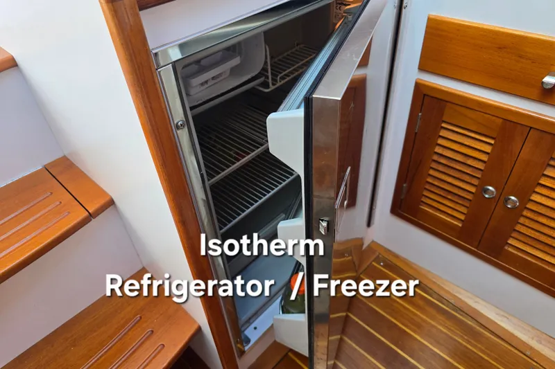 Slide: The Image of Isotherm refrigerator/freezer in 2006 Bruckmann Bluestar 37 yacht interior. - 41