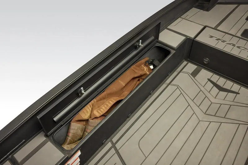 Slide: The Image of Storage compartment in 2027 Tracker Grizzly 1756 T Marsh boat interior. - 15