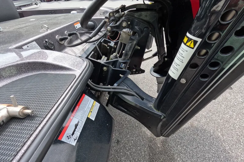 Slide: The Image of 2021 Caymas boat engine mount and wiring details. - 29