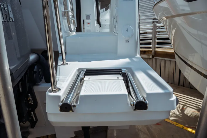 Slide: The Image of 2025 Jeanneau NC 895 Sport Series 2 boat deck with stainless steel fittings. - 8