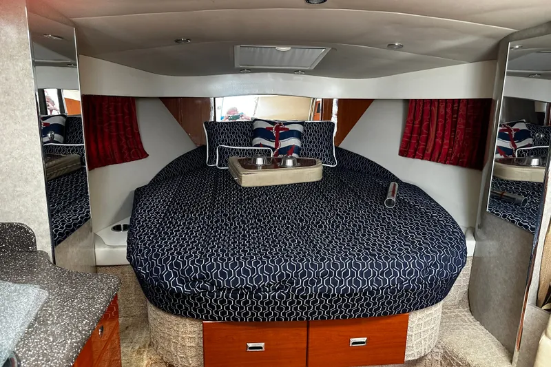 Slide: The Image of Interior of 2007 Formula 34 Performance Cruiser with cozy bed and stylish decor. - 23