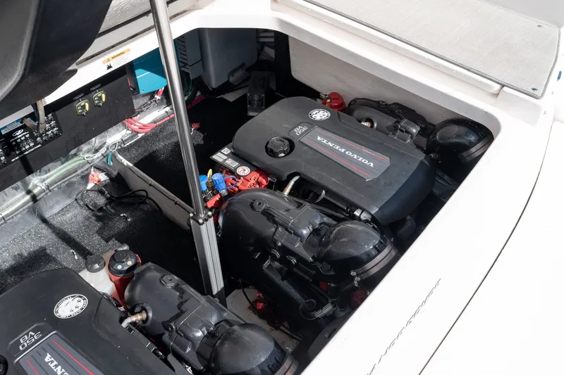 Slide: The Image of Engine compartment of 2025 Regal 36 Grande Coupe with Volvo Penta engines. - 59