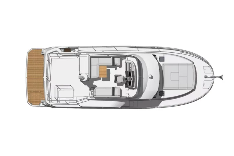Slide: The Image of Manufacturer Provided Image: Top view of 2026 Beneteau Swift Trawler 41 Fly yacht layout. - 29