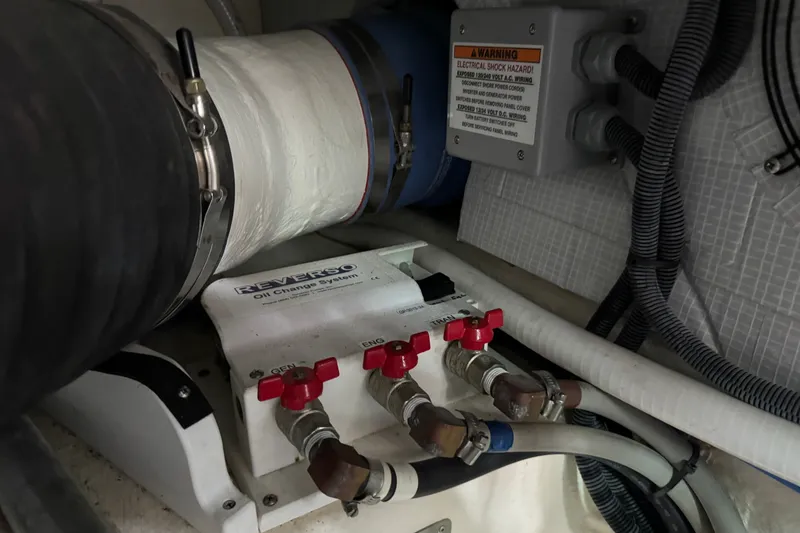 Slide: The Image of Engine room of 2021 Back Cove 41 with Reverso oil change system. - 15