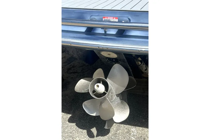 Slide: The Image of Propeller of 2020 Chaparral 297 SSX boat, close-up view. - 14