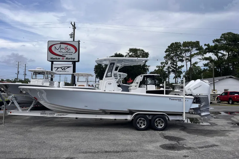 The Image of 2027 Tidewater 2700 Carolina Bay boat on trailer at Marker 17 Marine dealership. - 0