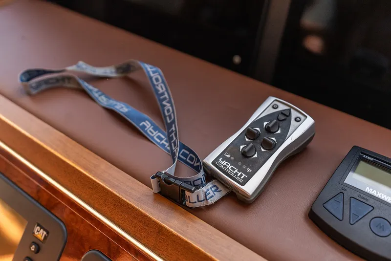 Slide: The Image of Yacht controller and equipment on Ocean Alexander 65 Pilothouse, 2013 model. - 21