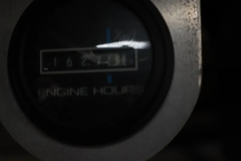 Slide: The Image of Close-up of engine hour meter on 1999 Carver Yacht Voyager 530. - 47
