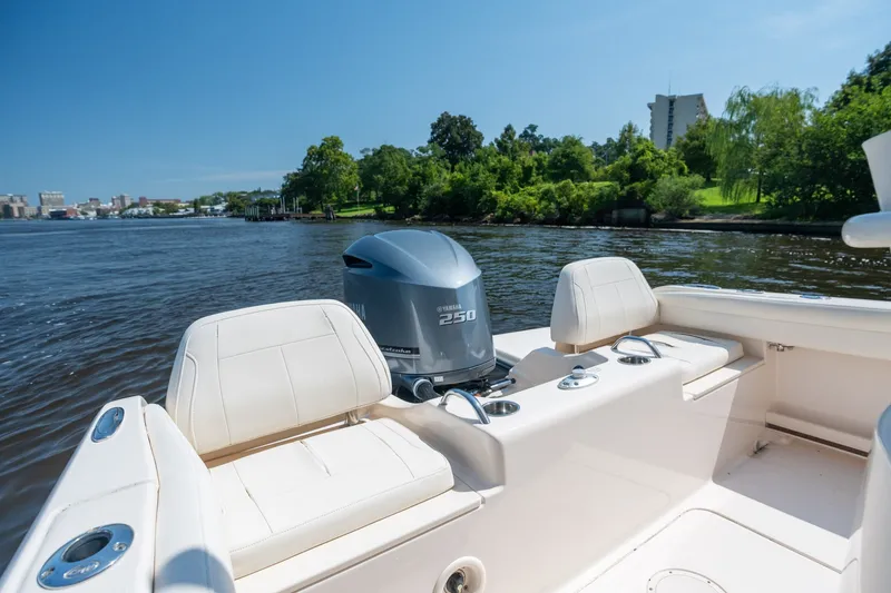 Slide: The Image of 2018 Grady-White Fisherman 216 boat with Yamaha 250 engine on a scenic river. - 15