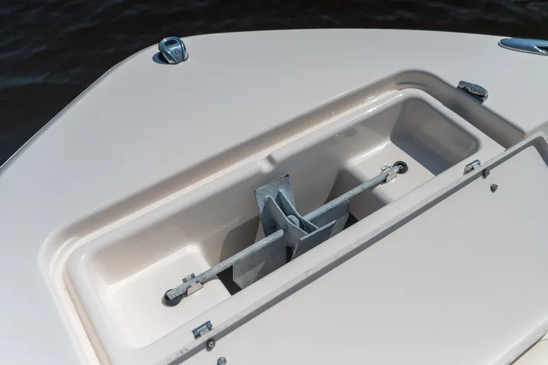 Slide: The Image of Anchor storage compartment on a 2018 Grady-White Fisherman 216 boat. - 27