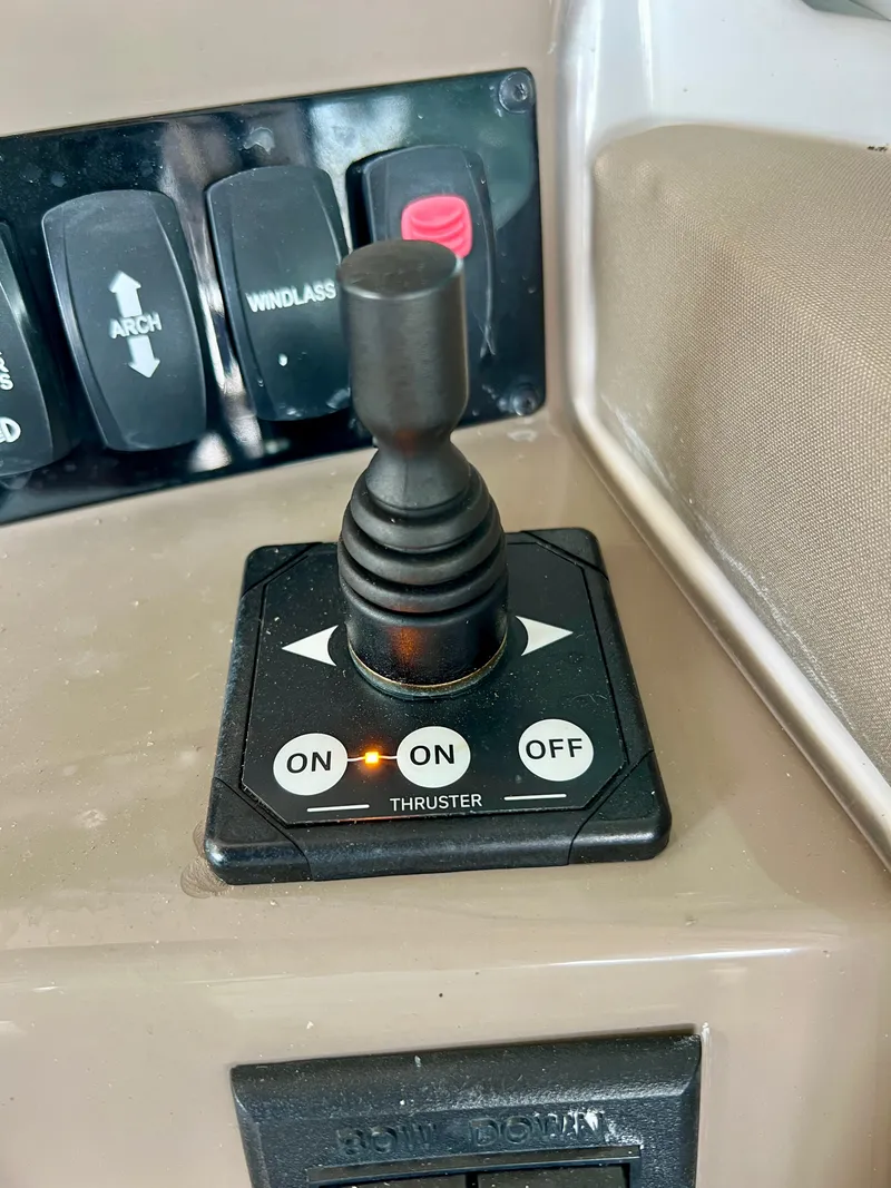 Slide: The Image of Joystick control on a Regal 26 Express boat. - 4