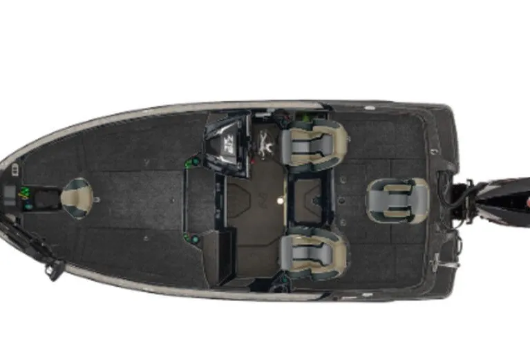 Slide: The Image of Overhead view of 2027 Nitro Z18 Pro fishing boat interior layout. - 1