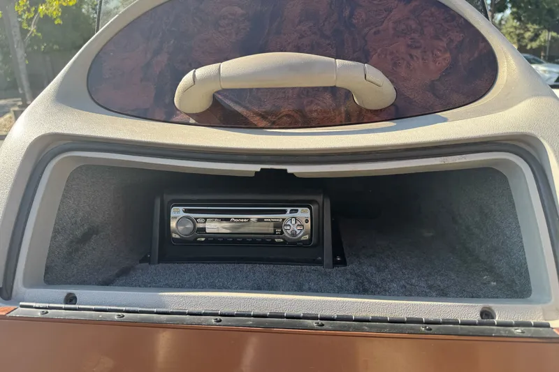 Slide: The Image of 2004 Ranger 185 VS boat dashboard with Pioneer stereo system installed. - 17