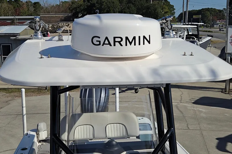Slide: The Image of 2023 Sea Fox 248 Commander boat with Garmin radar on top. - 31