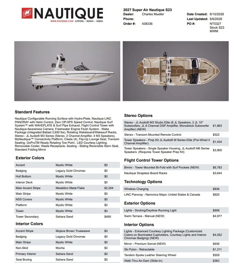 Slide: The Image of Nautique Super Air Nautique S23 2027 - 2