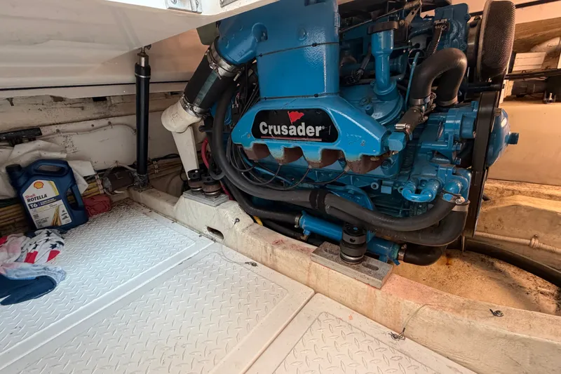 Slide: The Image of Engine compartment of a 2008 Tiara Yachts 3000 Open with Crusader engine. - 20