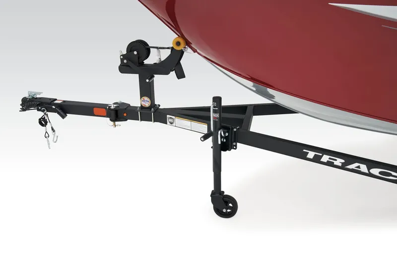 Slide: The Image of Manufacturer Provided Image: Trailer hitch of 2025 Tracker Pro Guide V-16 WT boat, featuring a sturdy design. - 18