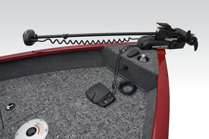 Slide: The Image of Manufacturer Provided Image: 2025 Tracker Pro Guide V-16 WT boat with Minn Kota trolling motor and foot pedal. - 21