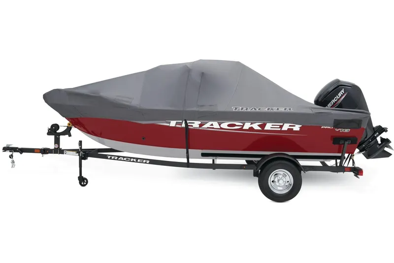 Slide: The Image of Manufacturer Provided Image: 2025 Tracker Pro Guide V-16 WT boat with cover on trailer. - 16