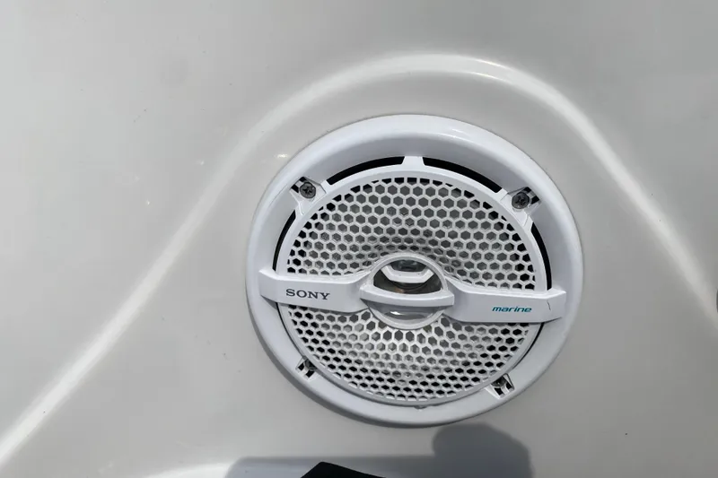 Slide: The Image of Sony marine speaker on 2008 Four Winns H220 boat. - 55