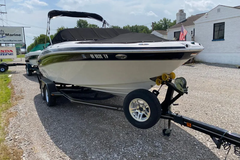 Slide: The Image of 2008 Four Winns H220 boat on trailer. - 2